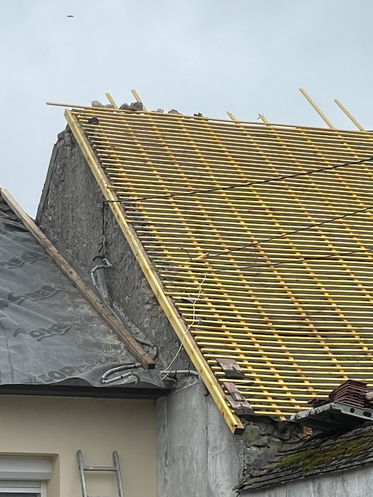 Structure de toiture en bois